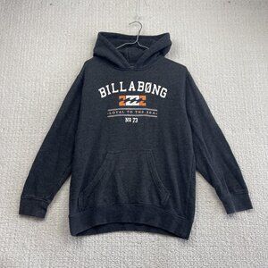 Y2K Billabong Hoodie Logo Graphic Faded Gray Surfer / Skater 2000's Read